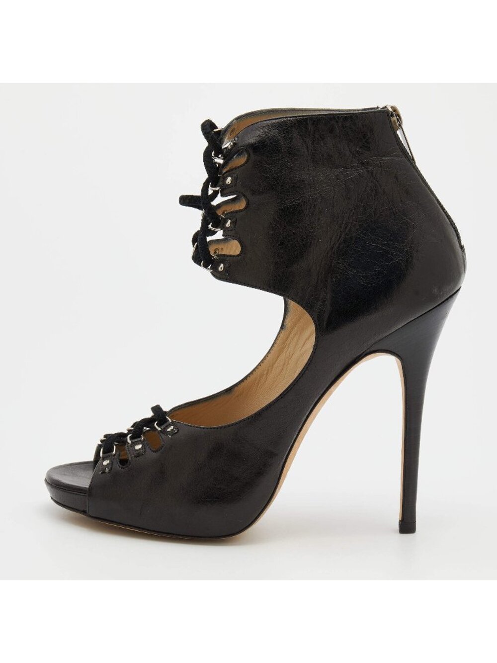 CS-9. Jimmy Choo Adore Lace Up Heels IT 40 US 10